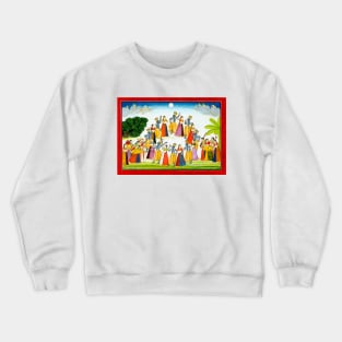 Dance of Krishna and the Gopis, Mughal, India 1750–65 Crewneck Sweatshirt